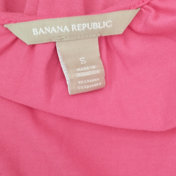 Banana Republic pink jersey knit wrap dress S - Picture 8 of 9